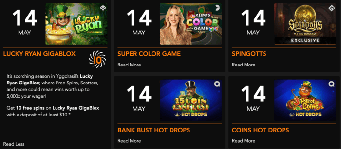 New slot releases and bonus spins at King Johnnie